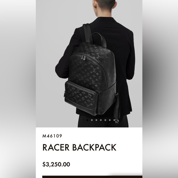 Racer LV -- 🎈SOLD🎈gray monogram with matte black hardware - Picture 10 of 11